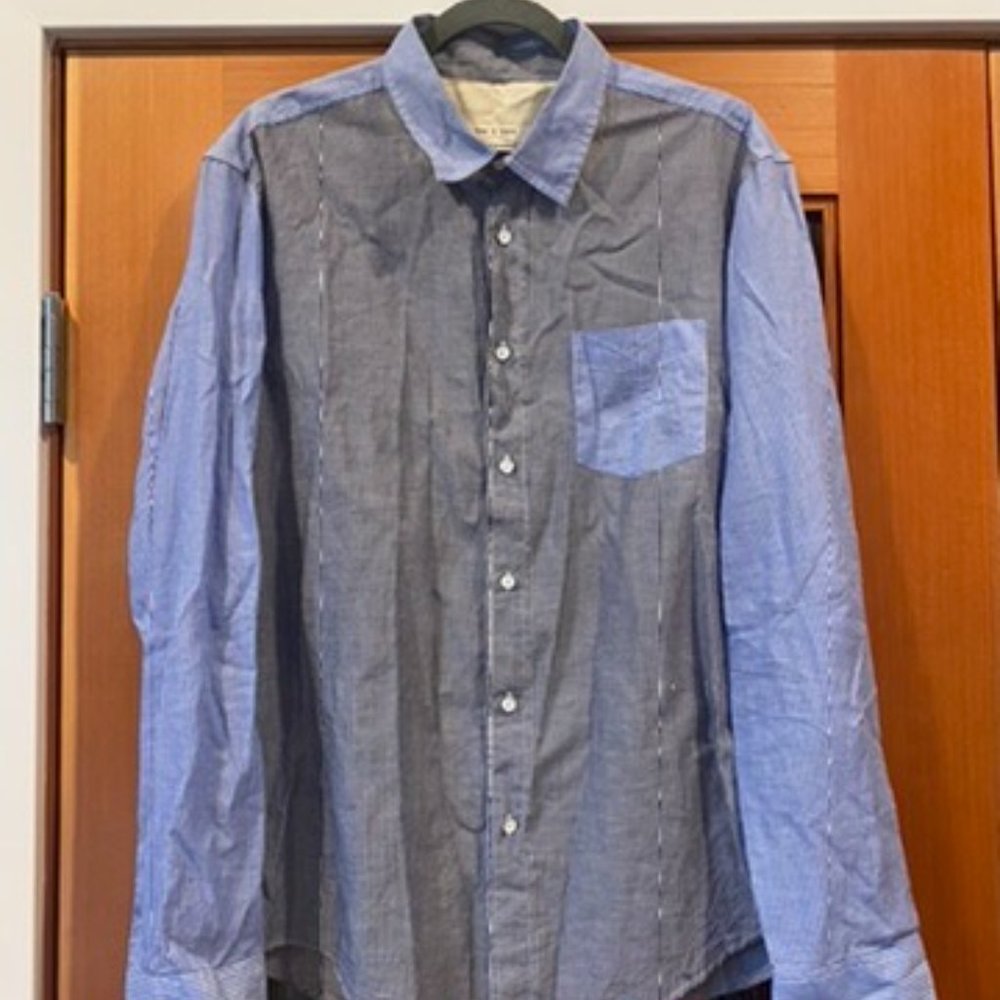 Rag and Bone | Two Tone Shirt | Size XL